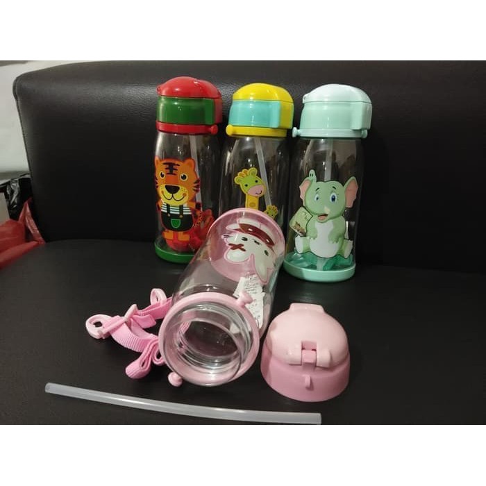 

mcelct-1176 [350gram] H062 Botol Minum Anak Animal binatang Karakter 750ml tali