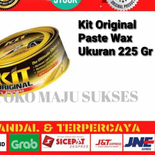 Terbaru KIT PASTE WAX KUNING POLES BODY MOTOR MOBIL KIT PASTE ORIGINAL KALENG 225 GRAM ORIFINAL 100%