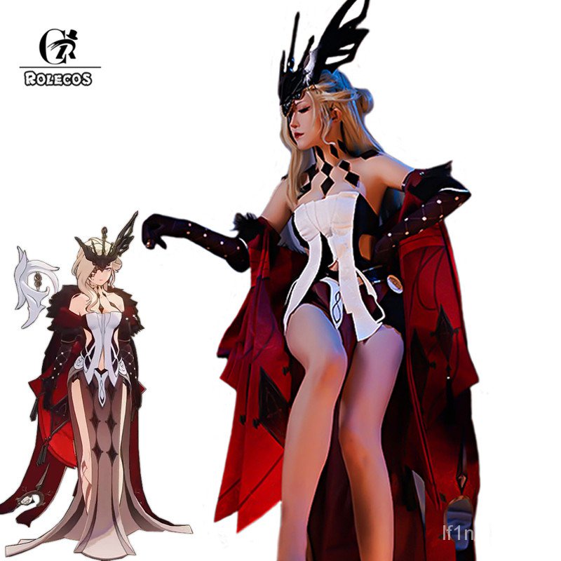 Genshin Impact La Signora Cosplay Costume La Signora Cosplay Costume Sexy Women Costume Hall