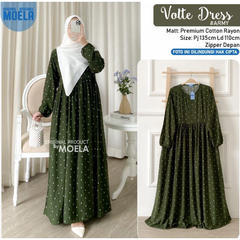 Volte dress gamis wanita dress wanita