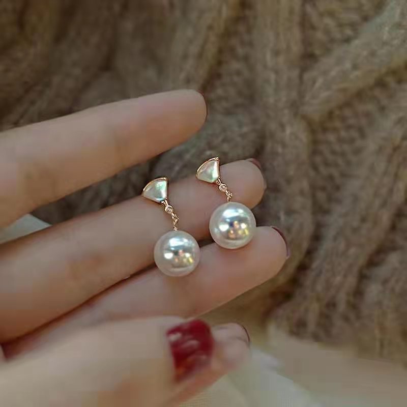 Anting Tusuk Gantung Temperament Hias Mutiara Gaya Jepangkoreauniksimple Untuk Wanita