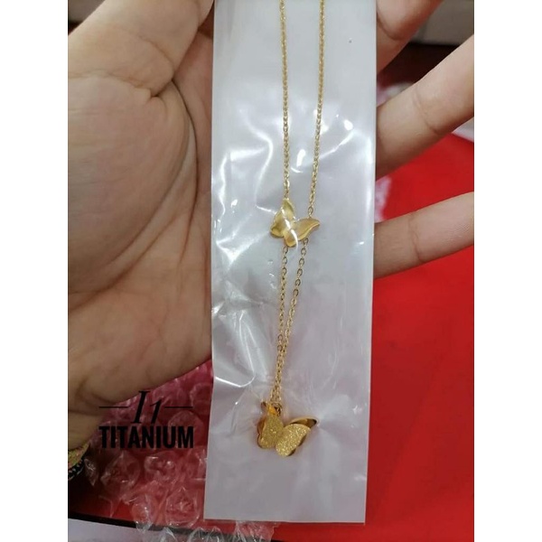 Titanium Kalung Wanita Gold 2976