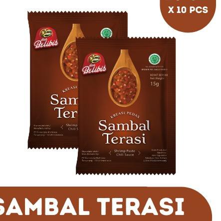 

【TERSEDIA & COD】 SAMBAL TERASI (15 GR)