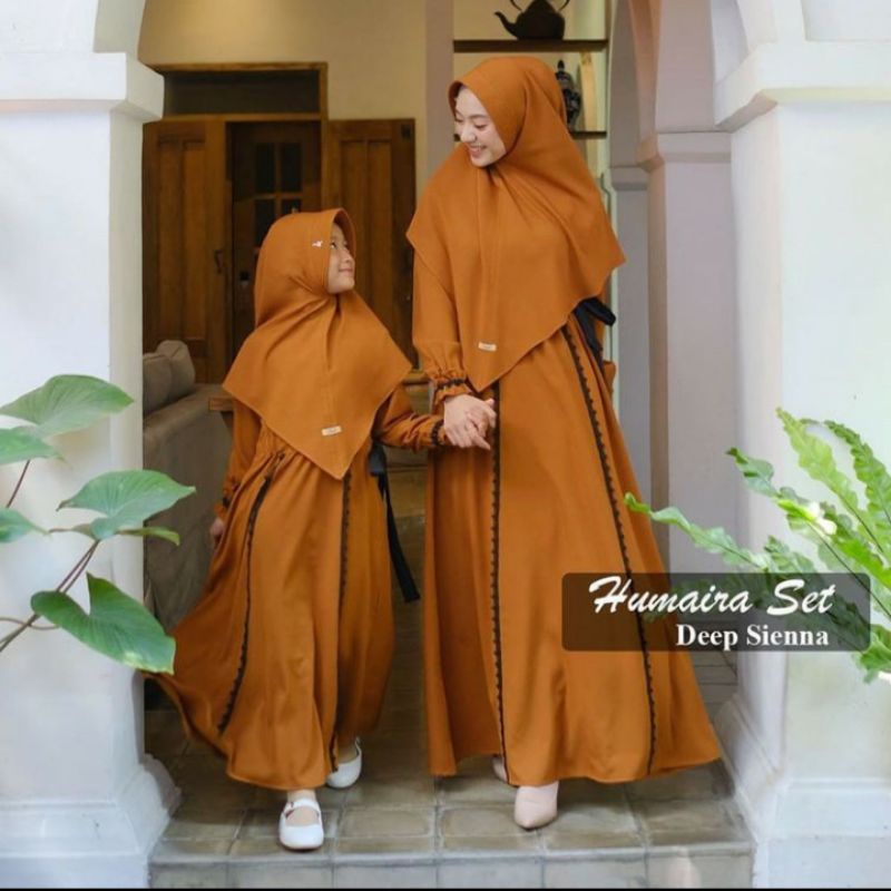 Humaira Set | Gamis Ibu dan Anak | Gamis Couple Ibu dan Anak - Busana Muslim Set Ibu dan Anak