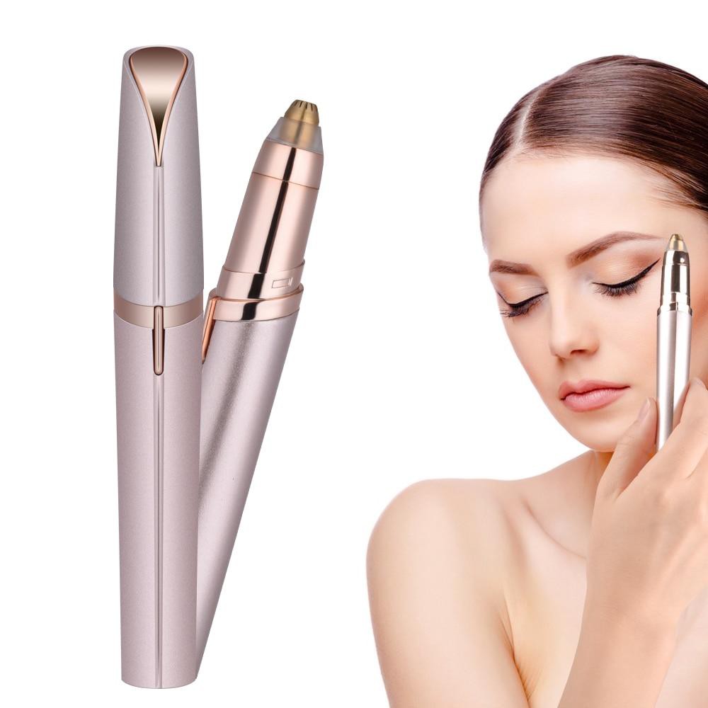 Takarai Eyebrow Trimmer Luxury Pencukur Bulu Mata Elektrik Rapi Tidak Perih Praktis Travel Size Bahan Alumunium dan Plastik ABS