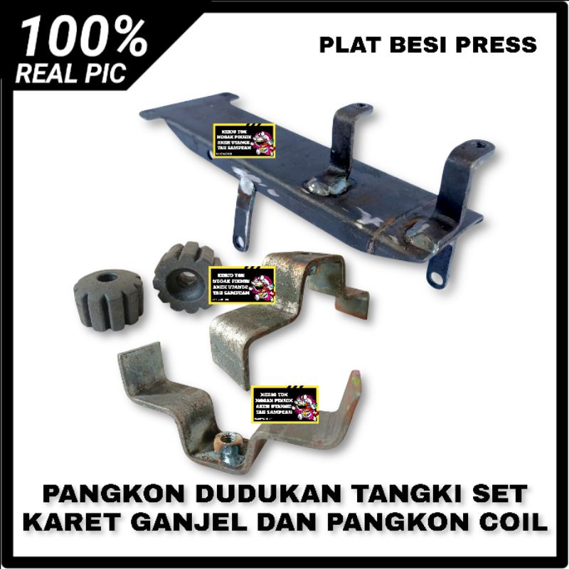 Jual Dudukan Breket Pangkon Tangki Tengki Set Karet Ganjel Tangki Dan Pangkon Coil Cb Gl