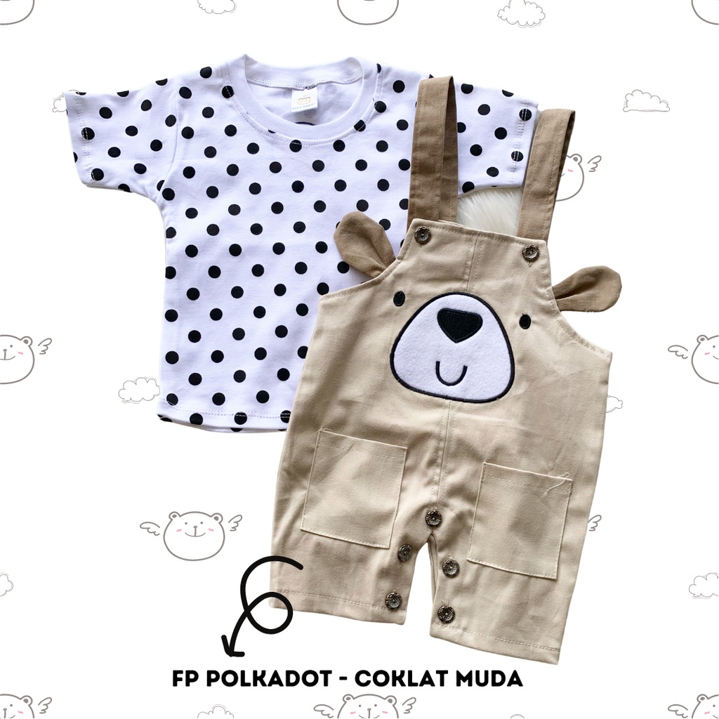 setelan overall anak bayi laki laki balita 6-18 bulan KUMO BEAR / KOALA / ANCHOR WHALE OVERALL / happy lion bear chinos overall jumpsuit  ku