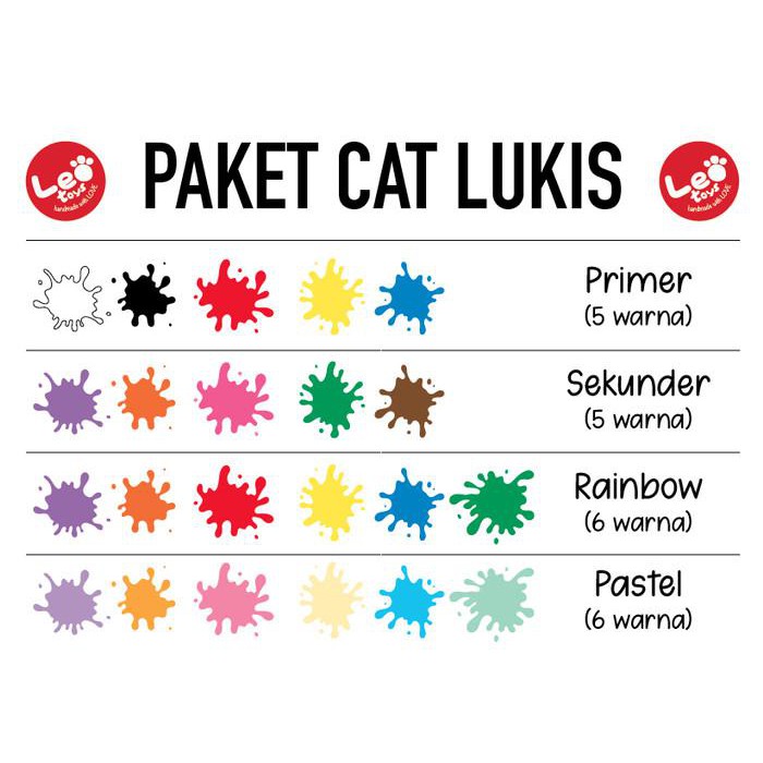 

Art / Paket Cat Paint Anak Menggambar Melukis Painting Gouachelukis Finger - Pendek 15Gr, 5 Primer