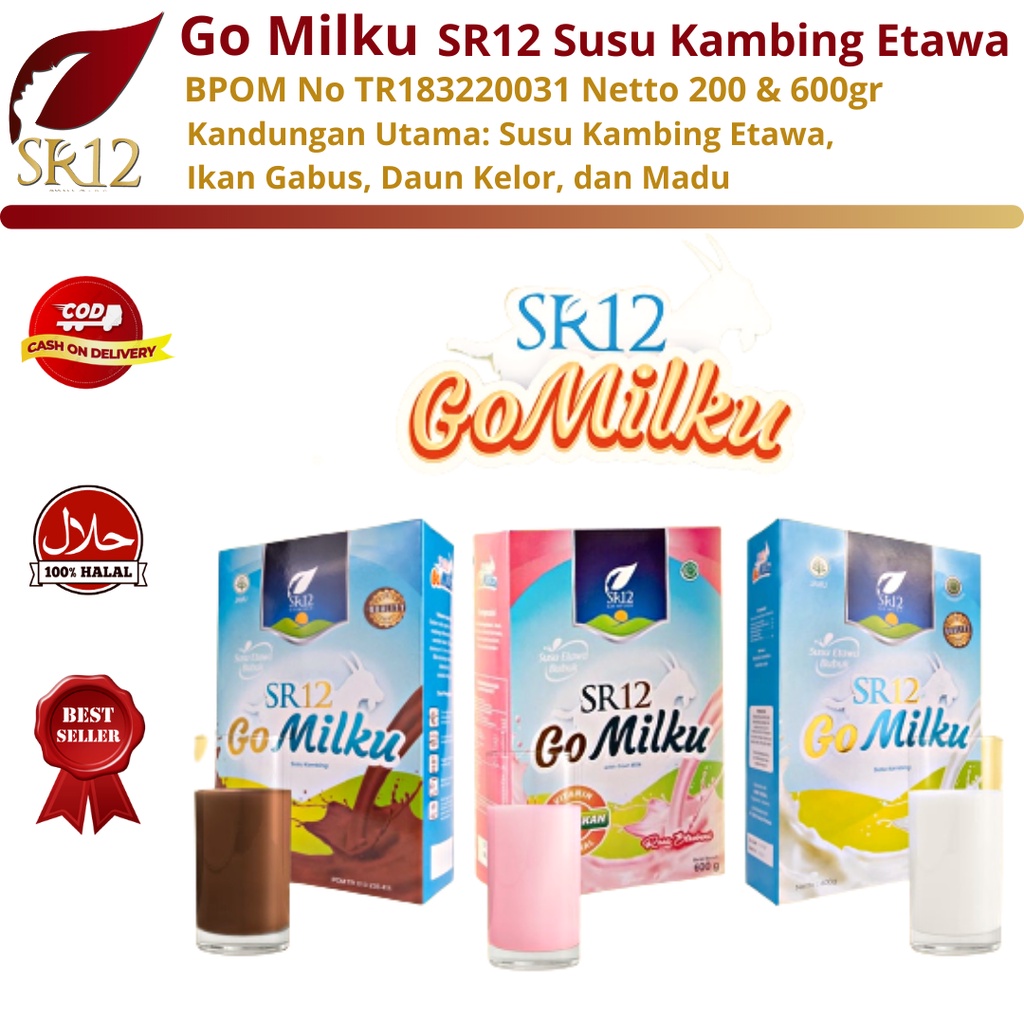 

Gomilku SR12 Susu Kambing Etawa Premium Meningkatkan Kesehatan & Imun Tubuh Aman Untuk Bumil Dan Busui Susu Tulang Keropos Susu Tinggi Kalsium Susu Tinggi Vitamin A Susu Osteoporosis Susu Asam Urat Aman Halal BPOM