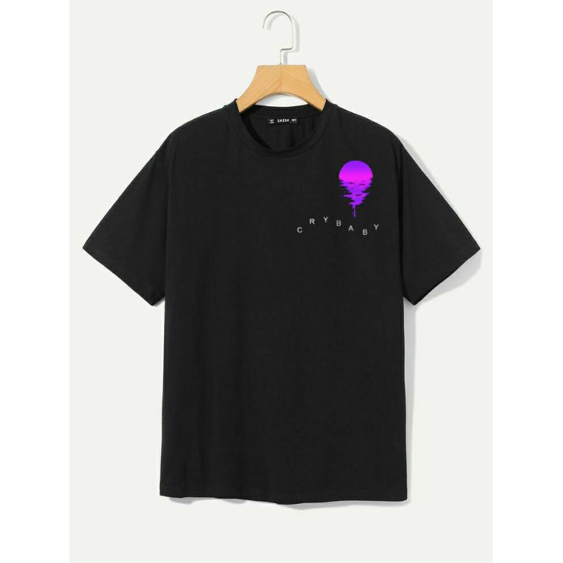 kaos hitam model simpel tapi keren ( Bisa costum desain sendiri)
