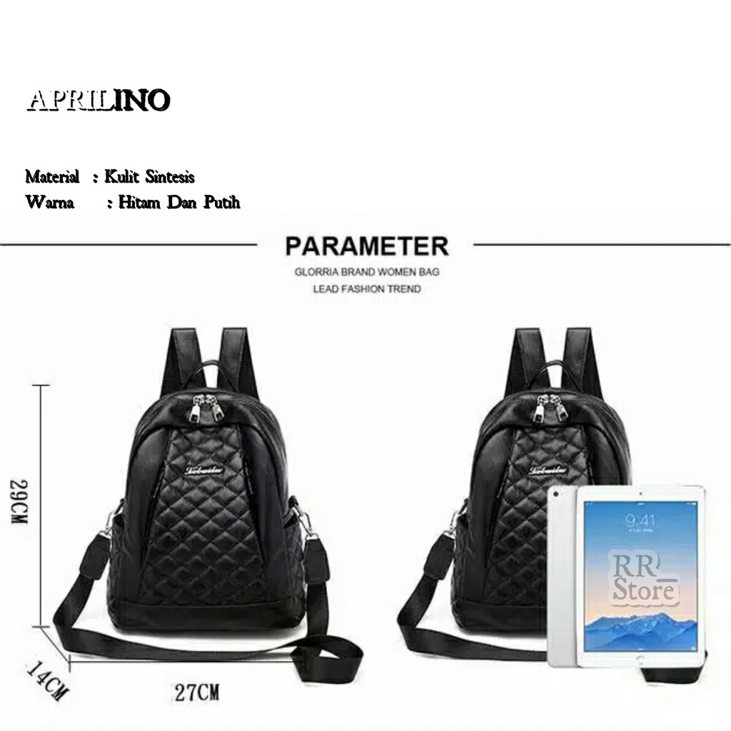 Tas gendong ransel gandong punggung sekolah kuliah backpack wanita perempuan cewek cewe hkbrand 04k