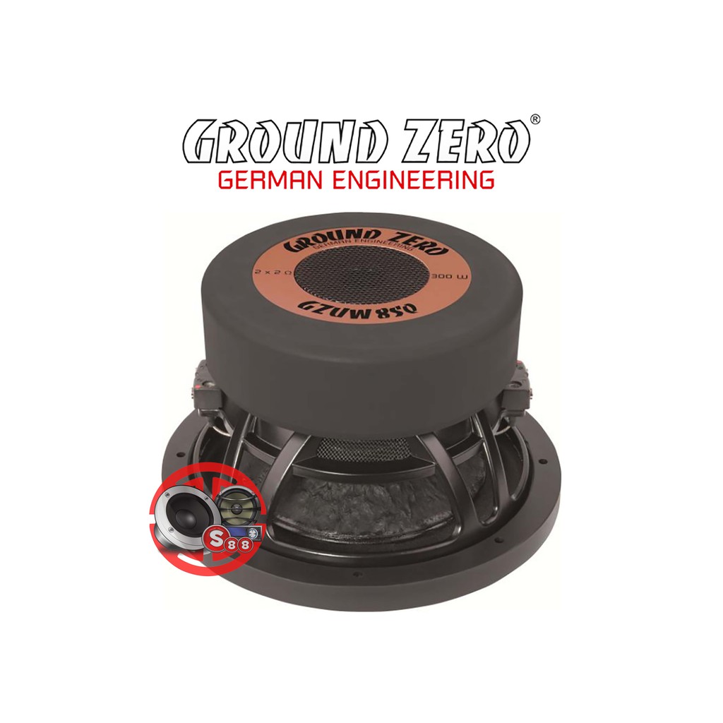 Ground Zero Dual Voice Coil SQ Subwoofer 8 Inch