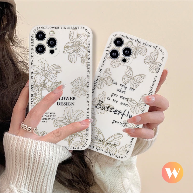 Soft Case TPU Motif Bunga Kupu-Kupu Untuk Realme C21Y C11 C25Y C25 C12 C31 C25S C20 C35 C21 8 8Pro C21 C3 5i 6i 7i 6 5 7 7 7 7 7 Butterfly