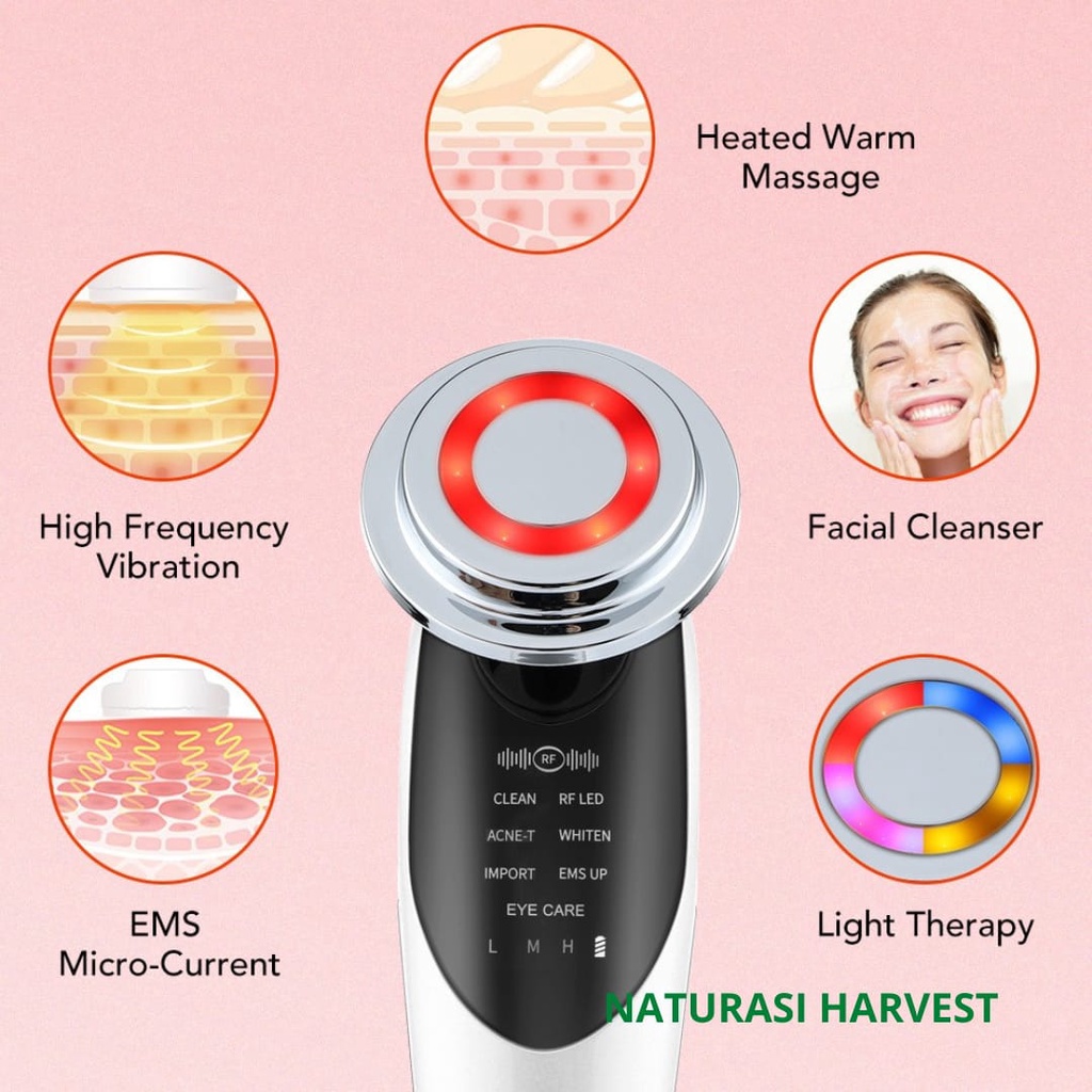 Setrika Wajah 7in1 4in1 Hot and Cold Pijat muka Perawatan Kulit Anti Aging Facial Massage Spa Muka Kantong Mata pengencang wajah