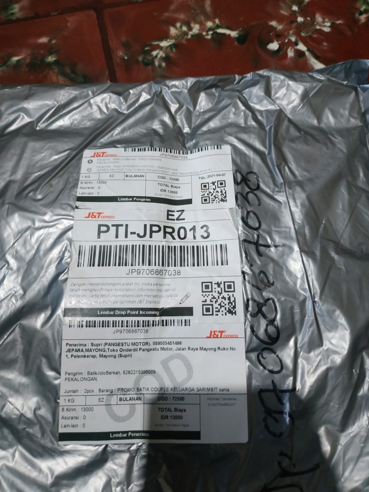 Promo Batik Couple Keluarga Sarimbit Sania Ruffle Batik Ori Ndoro Jowi Motif Cumi Tosca