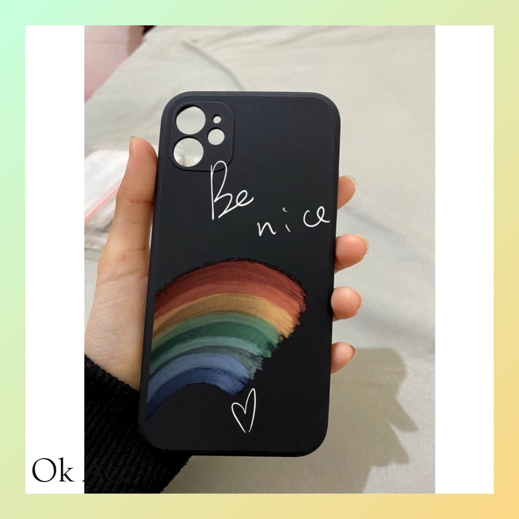 Softcase Motif Smile Rainbow BB12 for Iphone 6 6s 6g 6+ 6s+ 7 8 7+ 8+ X Xs 11 12 13 14+ Plus Pro Max