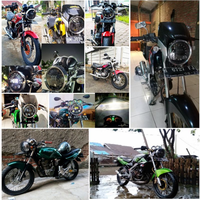 lampu daymaker 7inch& 19 titik led cobra Rxking New 2008, Scorpio Megapro Ninja SS Tiger 2008 dll-1