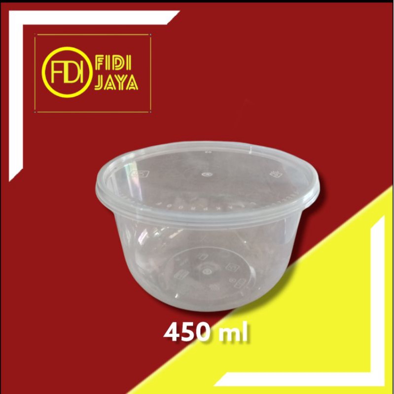 THINWALL 450 MANGKOK PLASTIK CUP SALAD BUAH RUJAK BUBUR
