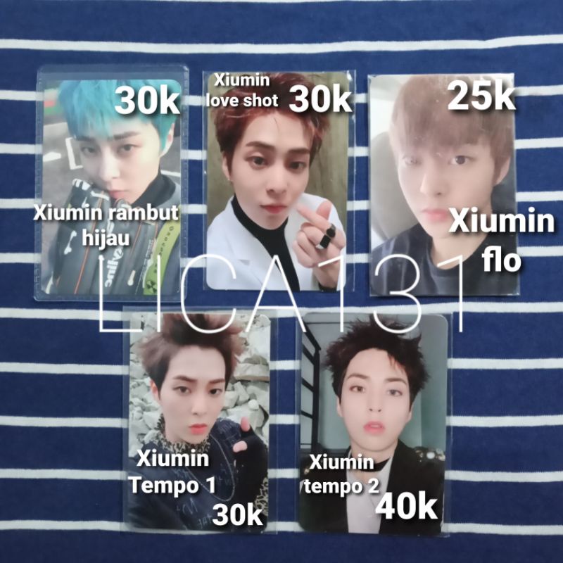 offer) PHOTOCARD XIUMIN TEMPO FLO LOVE SHOT BLOOMING DAYS