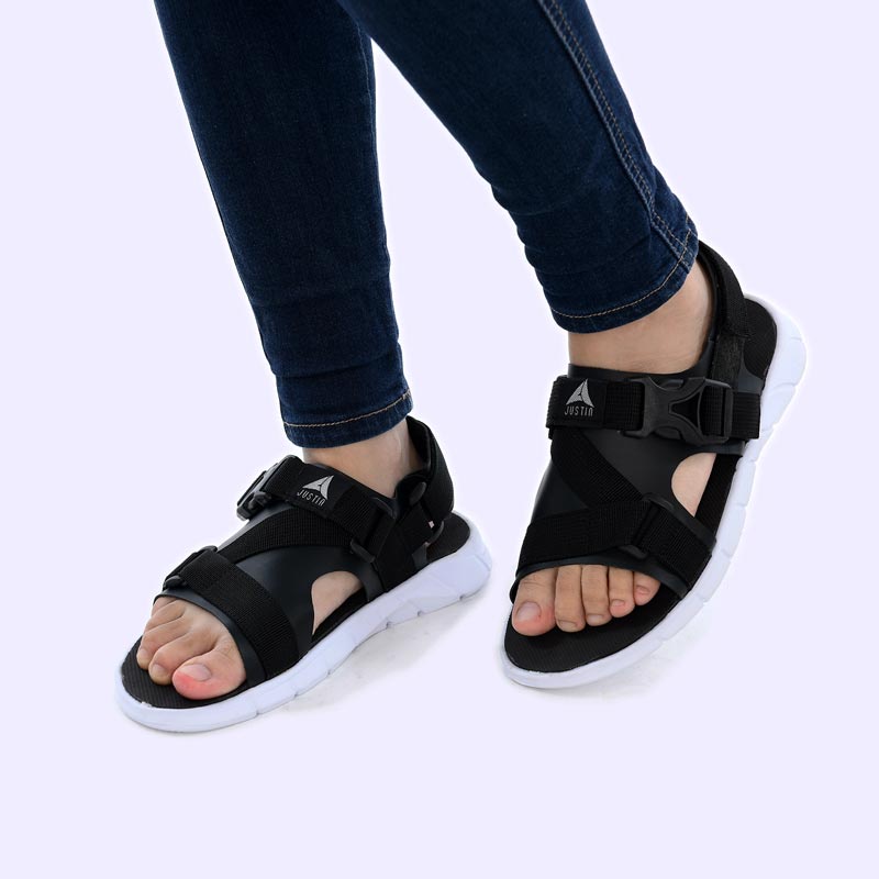 Real pict! Justin Sandal Gunung Wanita JH 46 Hitam Bisa COD