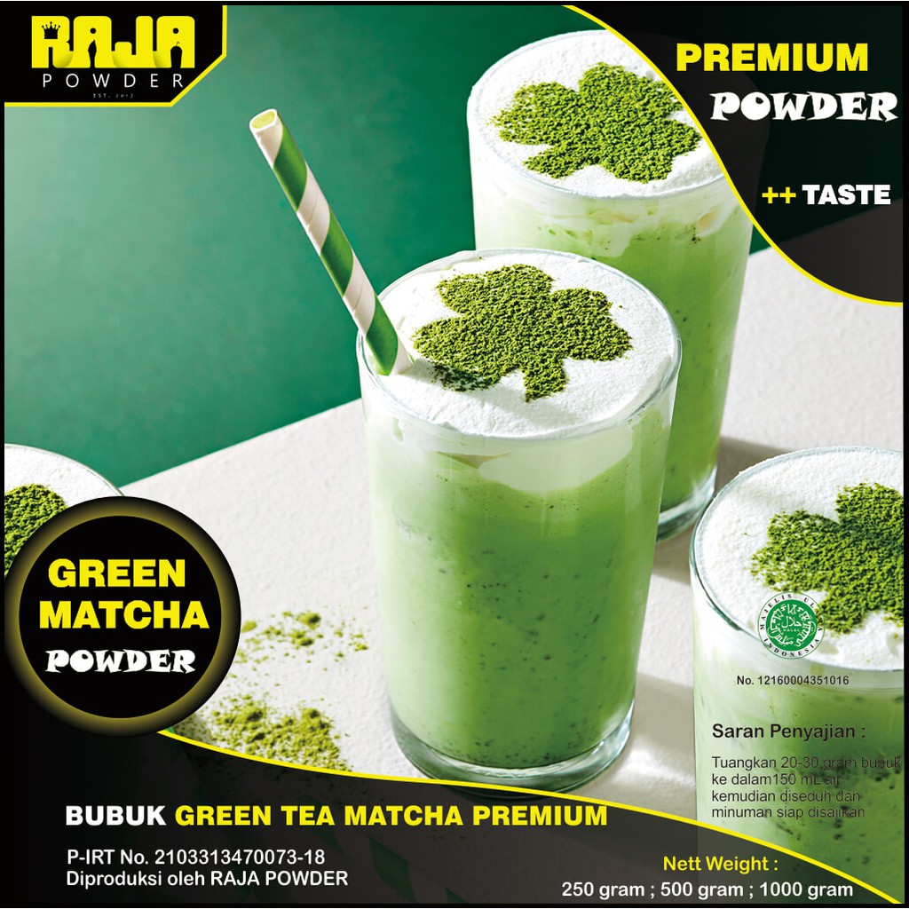 

Bubuk Green Tea Matcha Bubuk Minuman Green Tea Matcha Powder 1 kg / 1000 gram PREMIUM