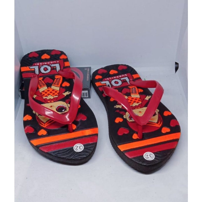 sandal anak lol/sandal anak termurah/sandal rumahan 1 kodi