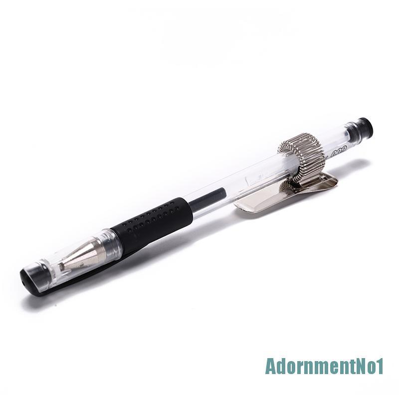 (AdornmentNo1) Holder Pulpen Bahan metal Warna silver Dengan Klip Saku Untuk Seragam Dokter / Perawat