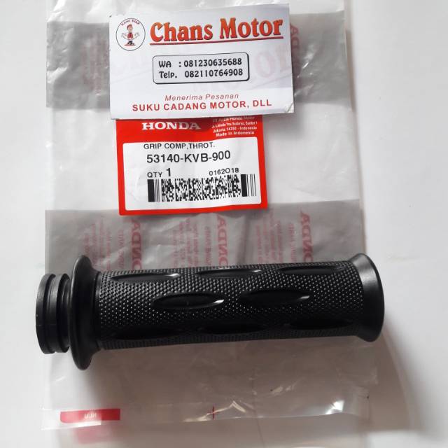 Karet Pipa Gas Handfad Handgrip Hand Grip Vario Beat Scoopy Ori Ahm 53140-KVB-900