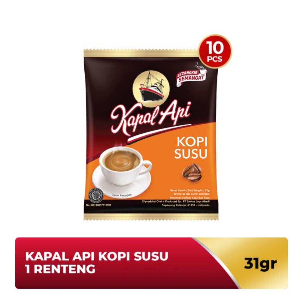 

Kapal Api Susu Renteng (Isi 10 Sachet x 31 Gram)