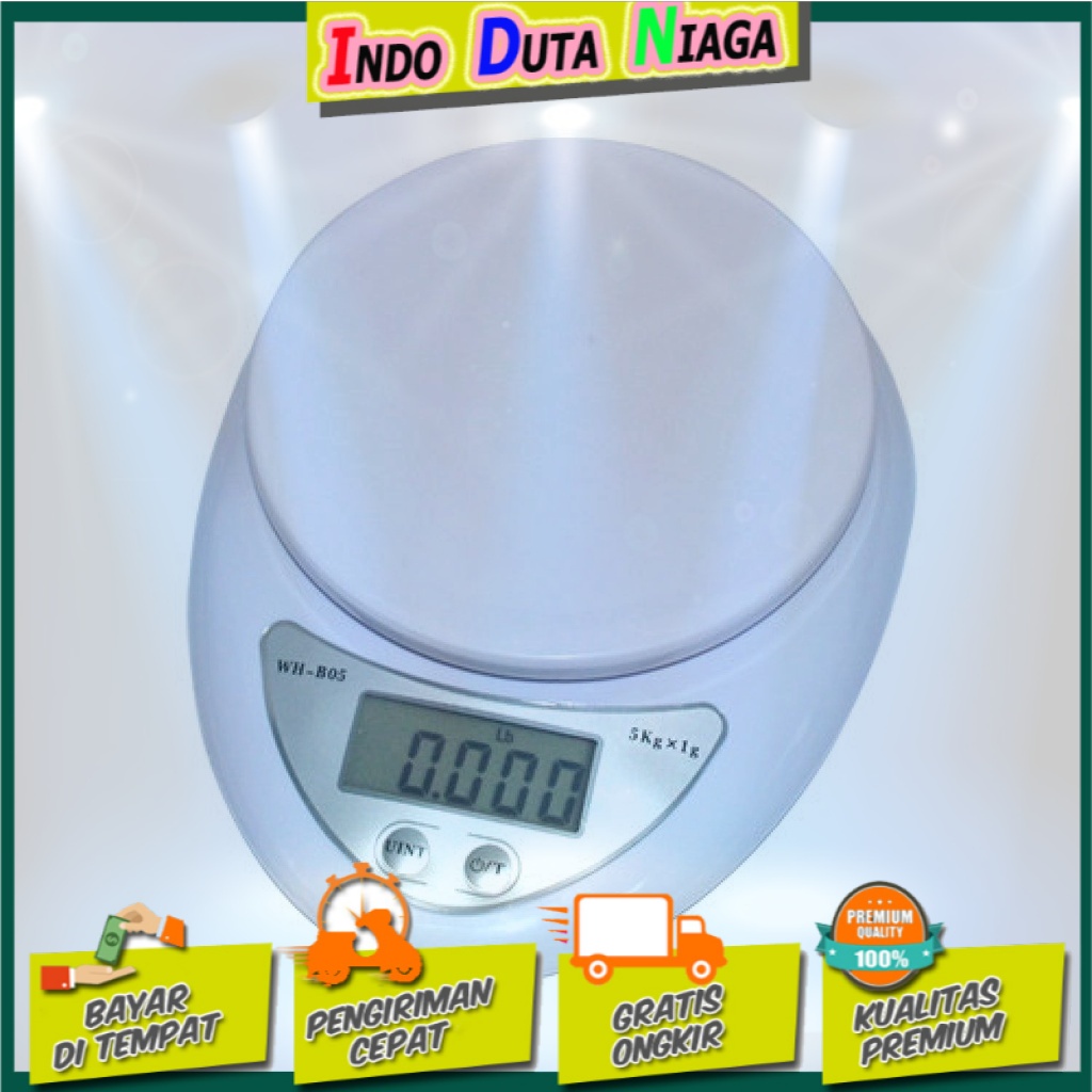 Taffware Digipounds Timbangan Mini Electronic 5Kg 1G / - WH-B05