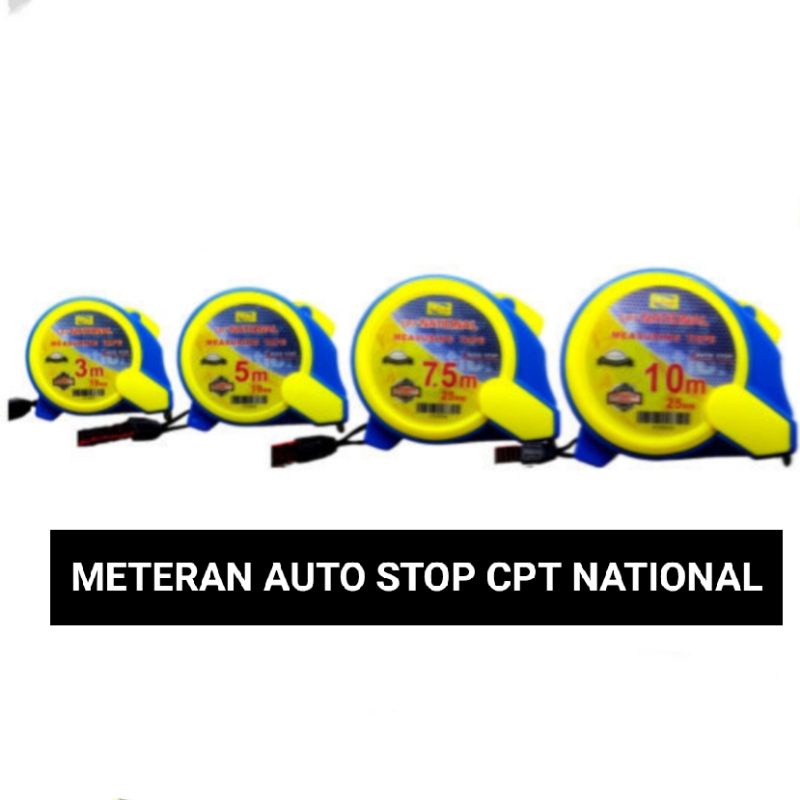 METERAN 10M CPT NATIONAL AUTO STOP / ANTI PECAH