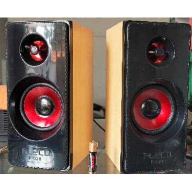 Speaker aktif 2.0 fleco usb power f-029 audio pc laptop bass reflektor komputer