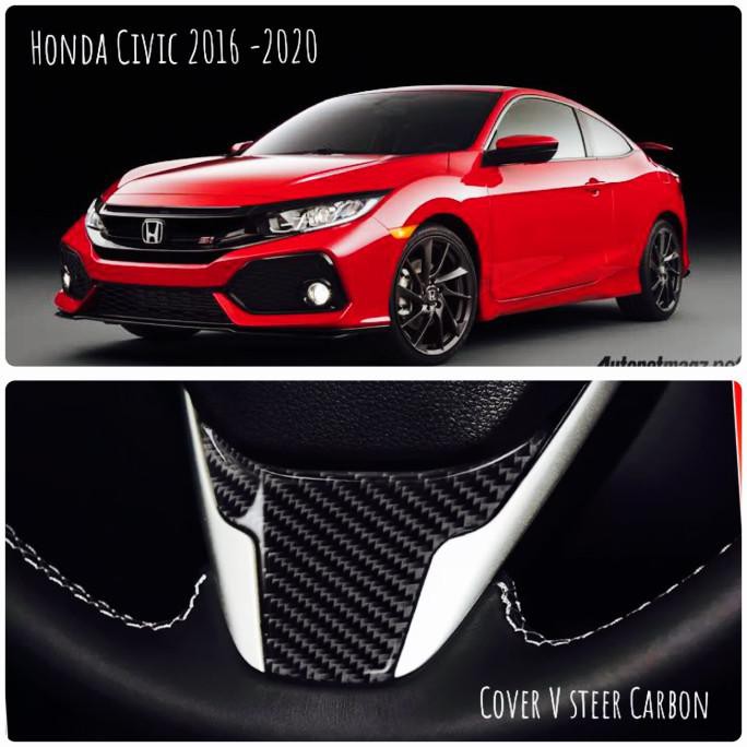 Cover V Steer Wheel Carbon Honda CRV Civic turbo gen 10 2016 up