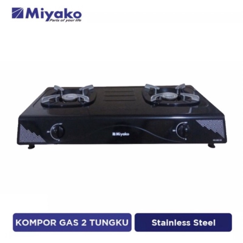 MIYAKO KOMPOR GAS LPG KG 202 CE KG202CE KG-202 CE 2 TUNGKU ORI RESMI GARANSI