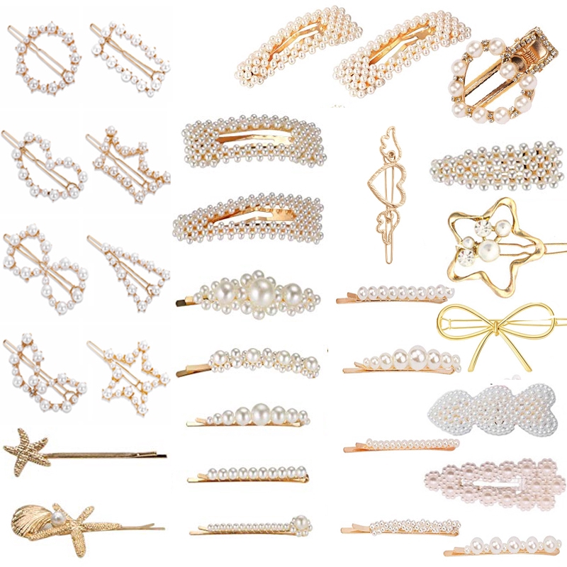  Korea  Mutiara  Hairpin Jepit  Rambut  Hair Clip Bergaya Dan 