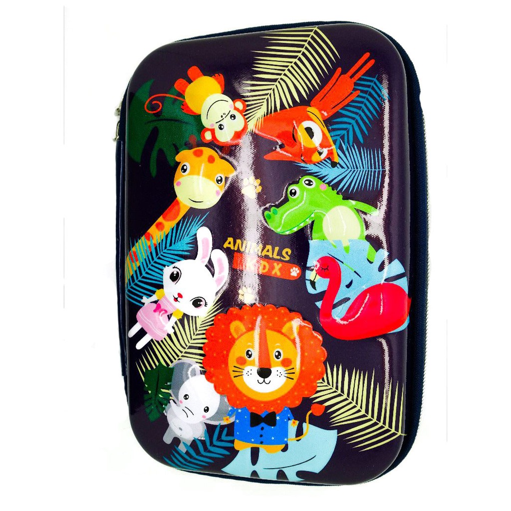 

Kotak / Tempat Pensil Timbul Model Smiggle Animal KDX