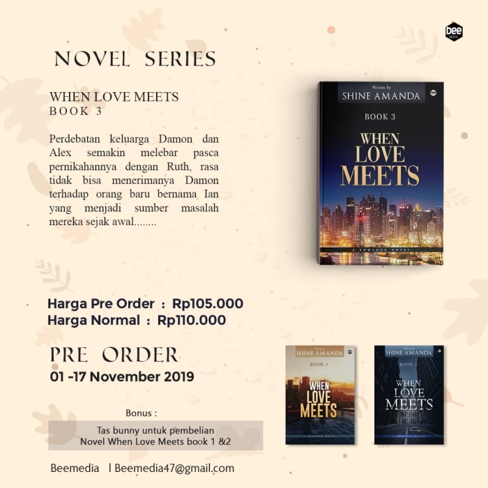 Novel When Love Meets - Shin Amanda