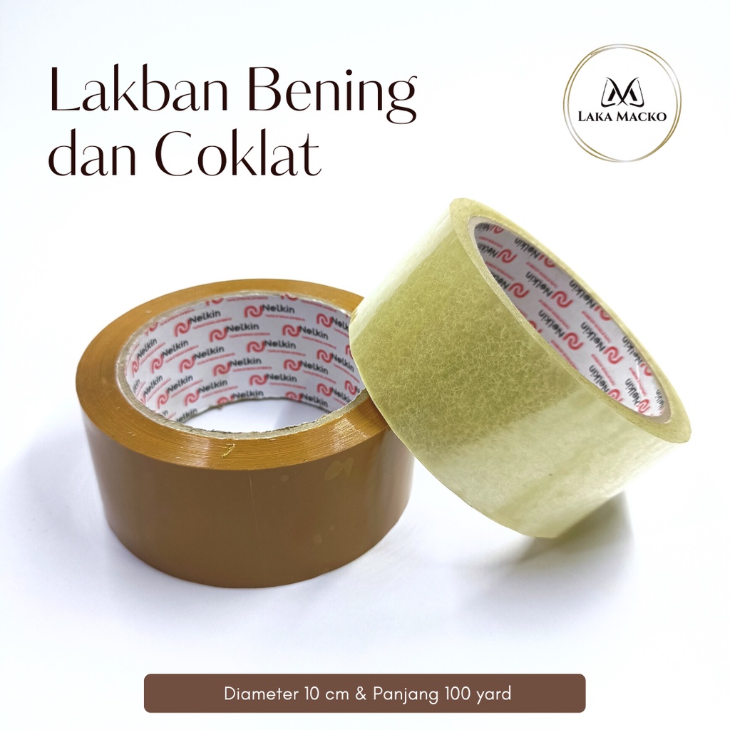 

Lakban Coklat 100 Yard , Lakban Bening , Lakban diamter 10 cm , Lakban Dengan Daya Rekat Yang Kuat