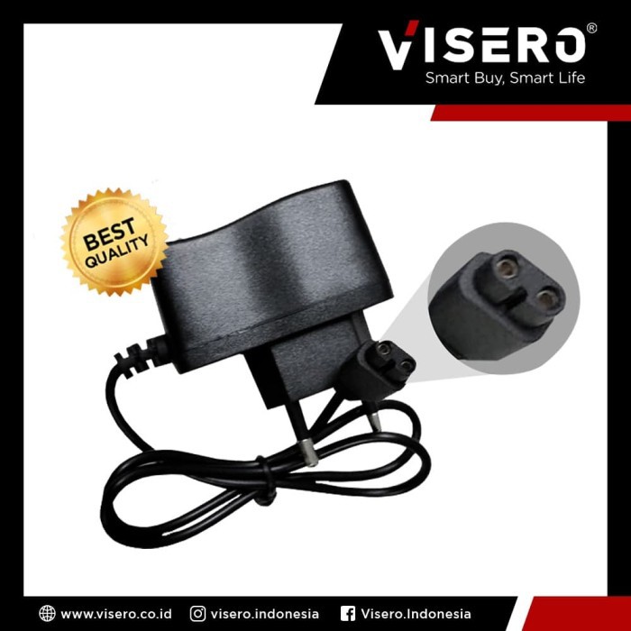 Charger Senter Kepala Selam / Headlamp Visero ( Jack Angka 8 )