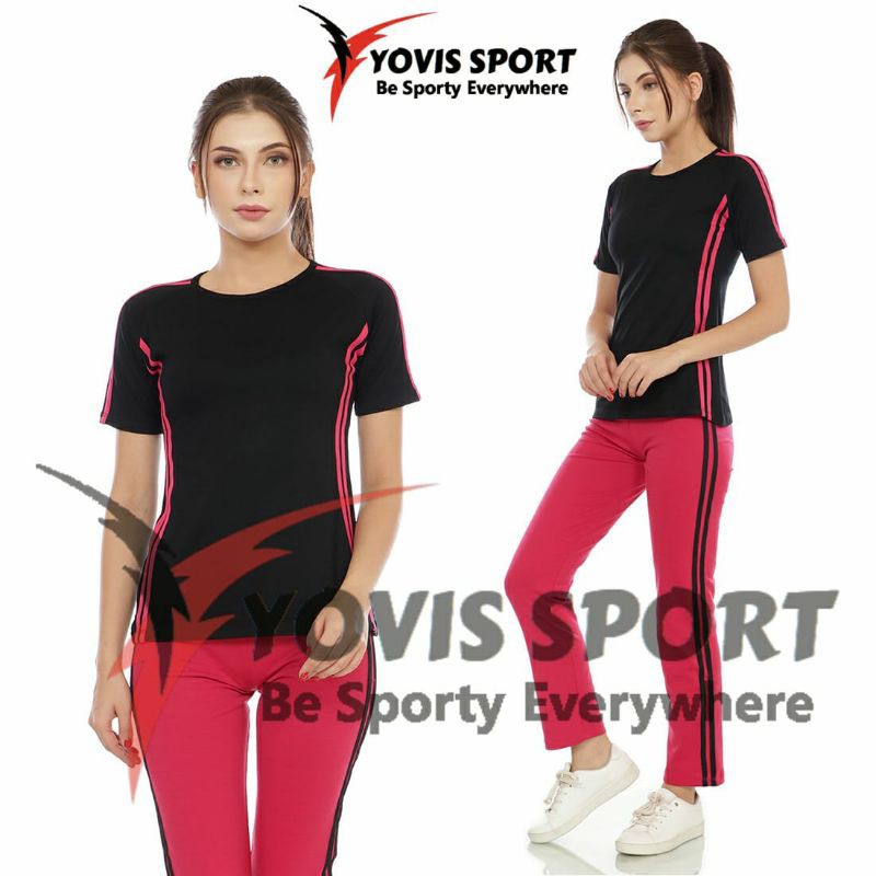 SETELAN SENAM LENGAN PENDEK YOVIS SPORT