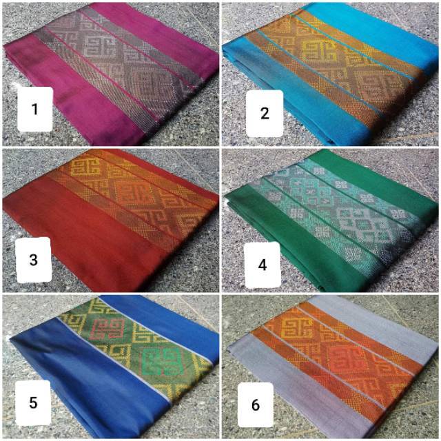 TENUN  SONGKET TORAJA / SONGKET BARON JEPARA MAROON, BIRU, PUTIH, UNGU TUA