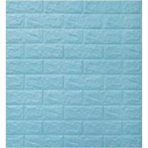 Belikuy COD Wallpaper Dinding Foam 3D Kecil Motif Batu Bata / walpaper dinding Foam U96-SKYBLUE