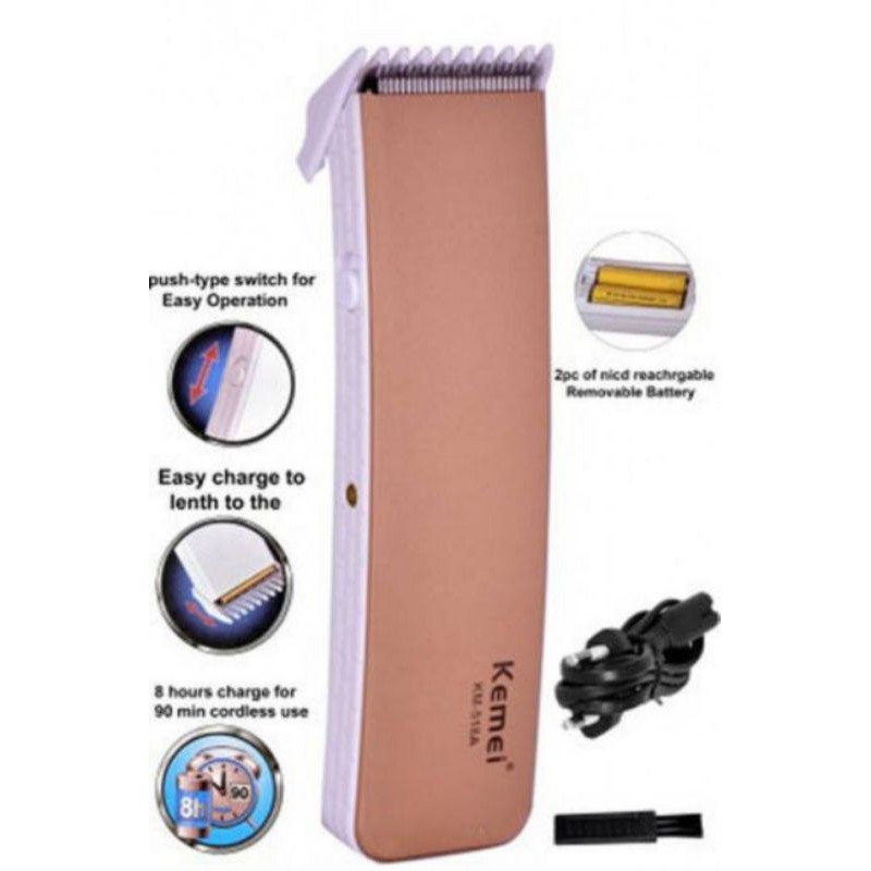 Alat Cukur Rambut Kemei KM-518A // PORTABLE Profesional Clipper // Rechargeable Hair Clipper