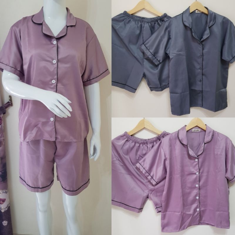 Baju tidur wanita piyama sleepwear pajamas lengan dan celana pendek