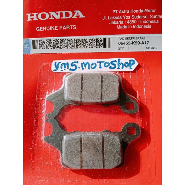 kampas rem depan Vario 125)150 LED ORI k59