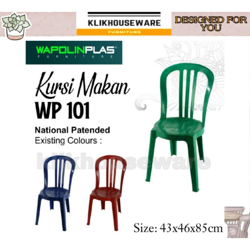 Wapolin - WP 101 - Kursi Makan
