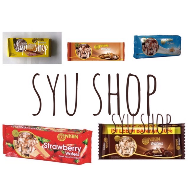 Nissin wafer coklat keju peanut susu strawberry 145 gr