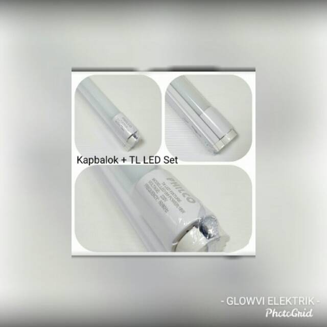 KAP LAMPU LED T8 18 WATT + LAMPU LED T8 18 WATT