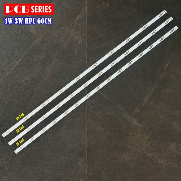 Long Pcb Led HPL 1 - 5 watt aluminium long pcb led 60cm pilih jumlah led