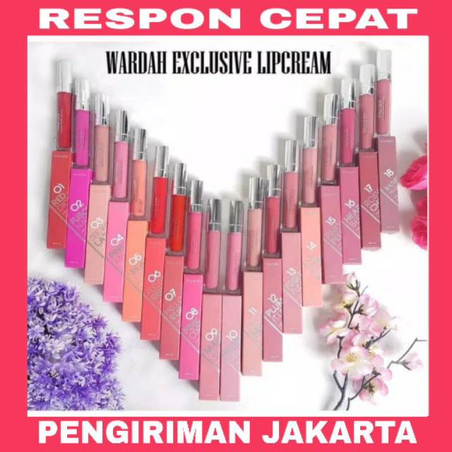 WARDAH EXCLUSIVE LIP CREAM/WARDAH MATTE LIP CREAM